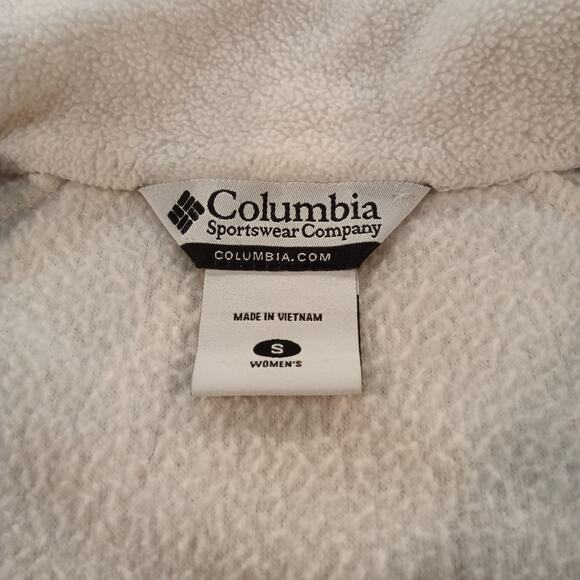 Columbia Women’s Small Full Zip Fleece w/ Breast Cancer Awareness Ribbon - Picture 5 of 8